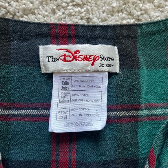Vintage Disney Women’s Sleepwear Nightgown Tigger Eeyore Plaid Flannel One Size - Picture 4 of 10
